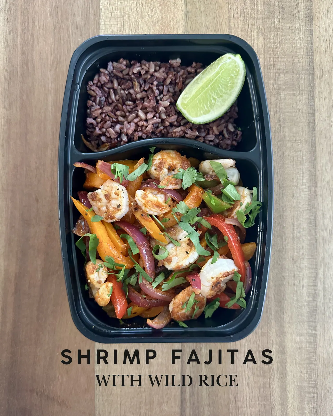 Shrimp fajitas
